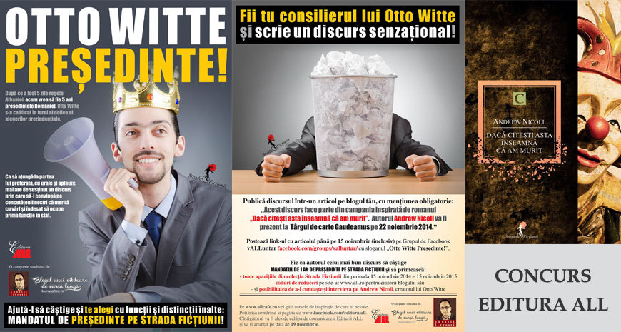 Concurs Editura All: Otto Witte președinte (Comunicat de presă)