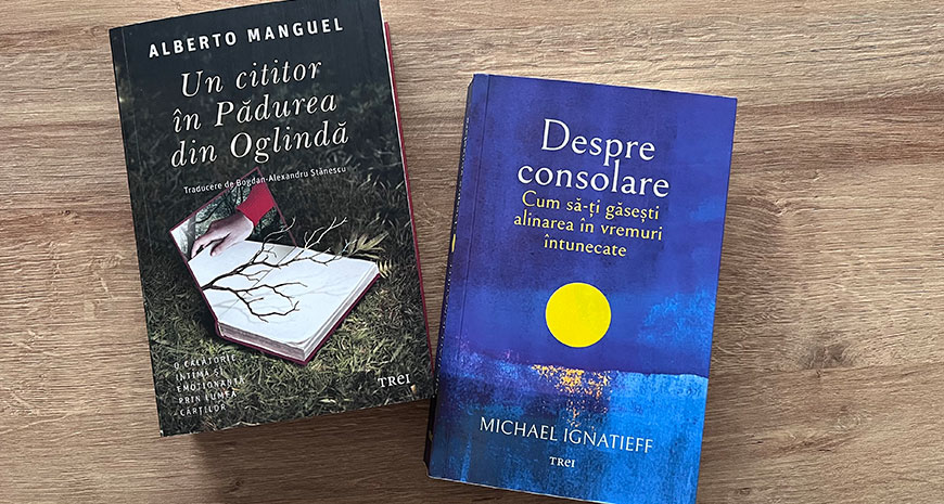 Concurs Editura Trei: despre literatură și consolare, Alberto Manguel & Michael Ignatieff [încheiat]