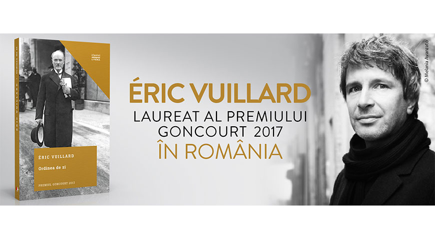Éric Vuillard, laureatul Premiului Goncourt 2017, vine în România