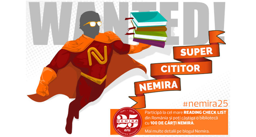 Editura Nemira sărbătorește 25 de ani de plăcerea lecturii