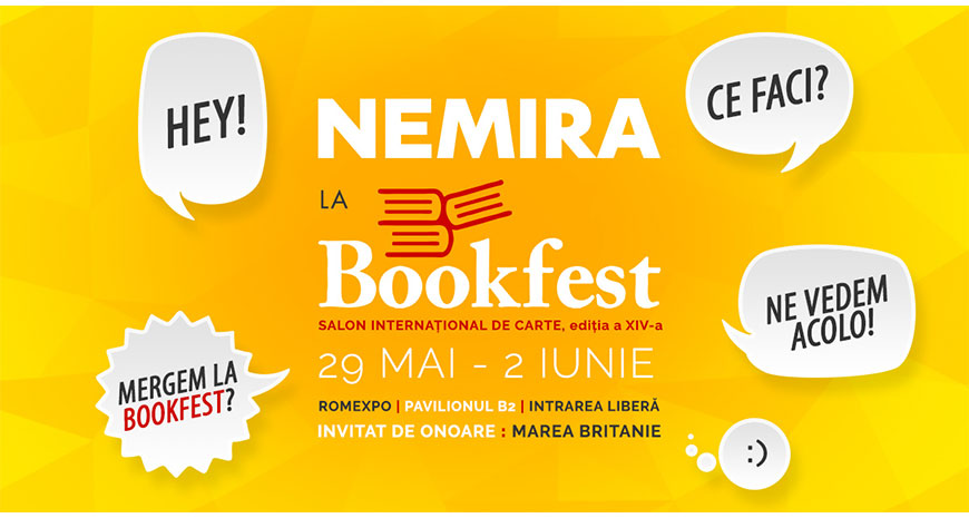 Nemira și Nemi la Bookfest 2019 – noutăți editoriale și scriitori invitați