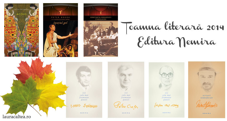 Toamna literară 2014 – Noutăți la Editura Nemira